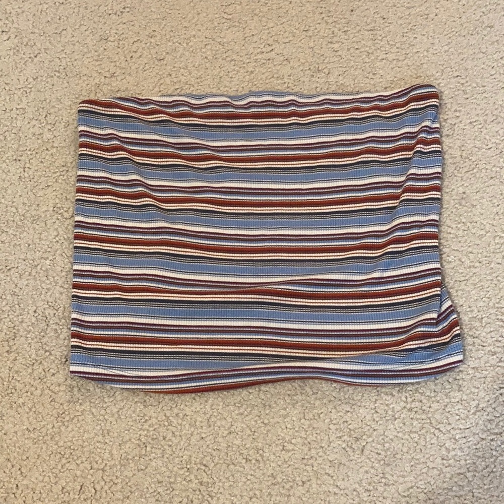 American Eagle Striped Tube Top